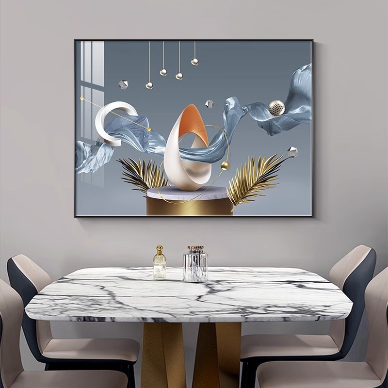 轻奢大气客厅装饰画高级感餐桌歺厅饭厅挂画现代简约餐厅墙面壁画