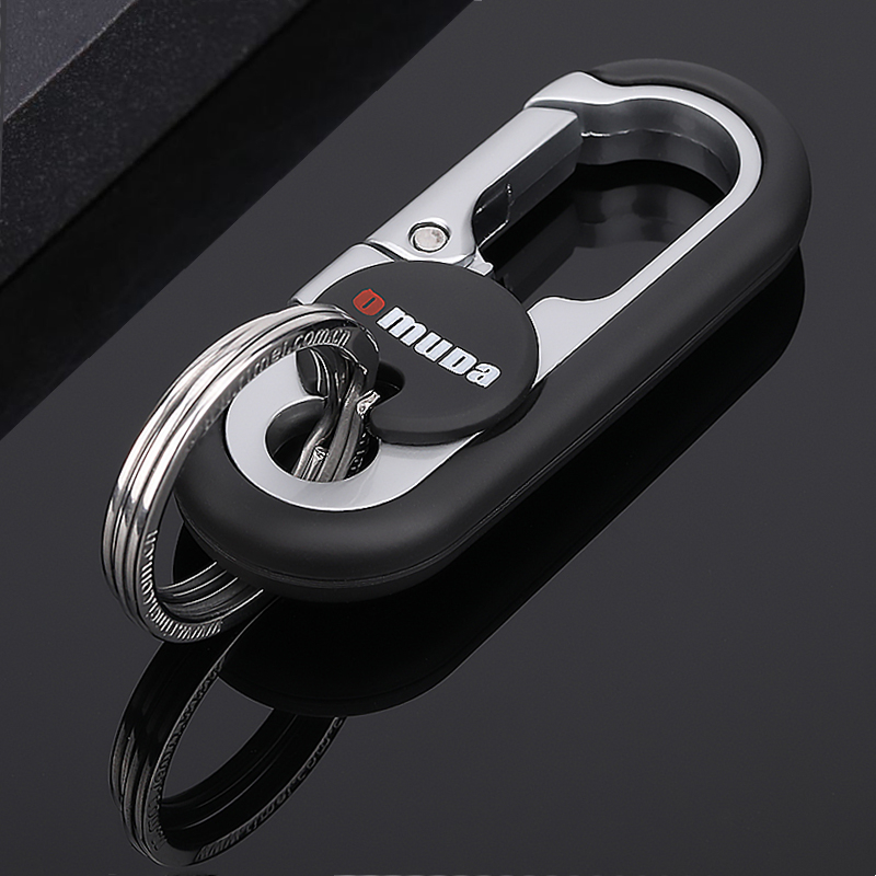 欧美达合金钥匙挂扣男士汽车锁匙扣不锈钢多功能挂件个性创意高档