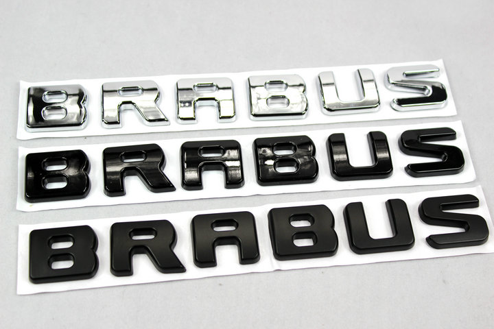 BRABUS标 巴博斯改装SMART小精灵一号车贴 3D立体尾箱贴标装饰标