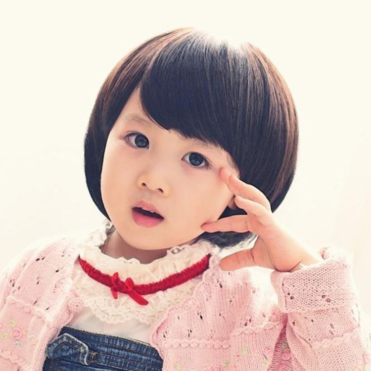 韩版儿童假发女孩假发可爱小孩女宝宝长发女童波波头公主婴儿假发
