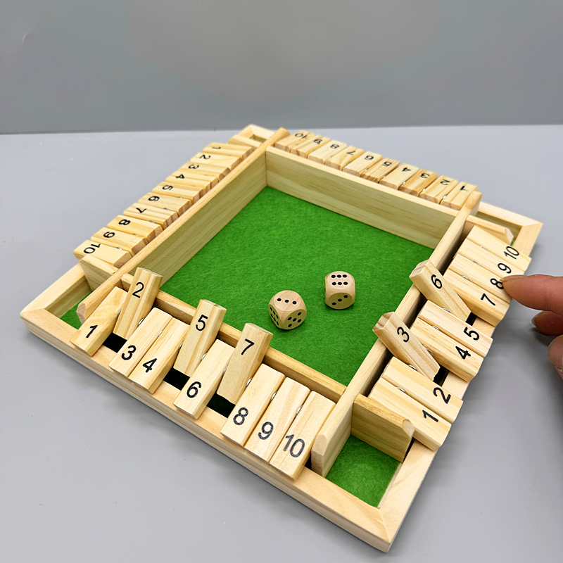 幼儿园数字四面翻牌大班数学区域投放材料益智区玩具桌面互动游戏