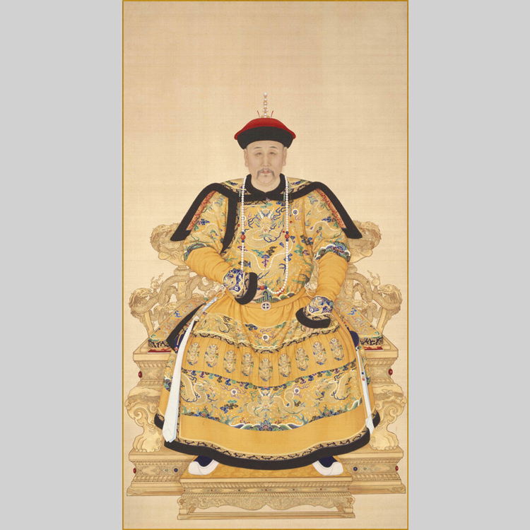 清世宗雍正皇帝朝服像（爱新觉罗胤禛）电子版设计素材文件
