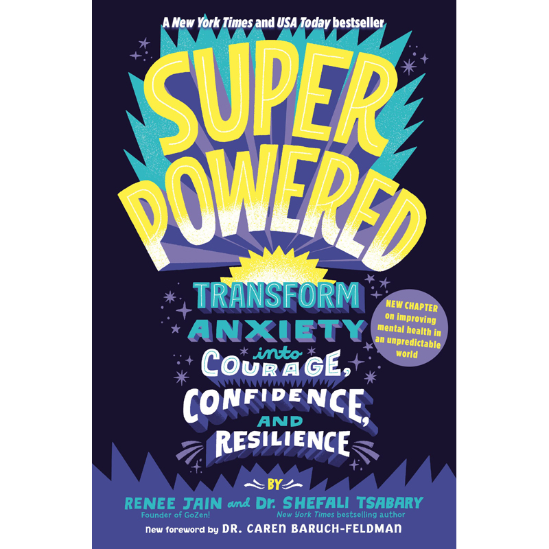 【预售】英文原版Superpowered超能力者ReneeJain面对新社会和情感挑战读物消除压力担忧和焦虑插画绘本儿童书籍