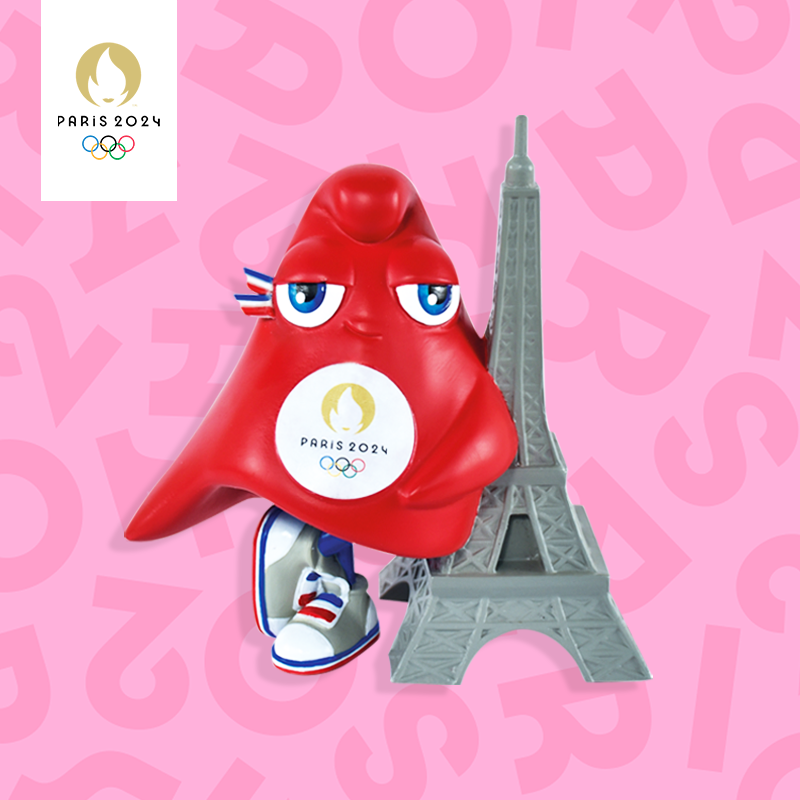 2024巴黎奥运会吉祥物手办摆件埃菲尔铁塔奥运纪念品周边桌面装饰