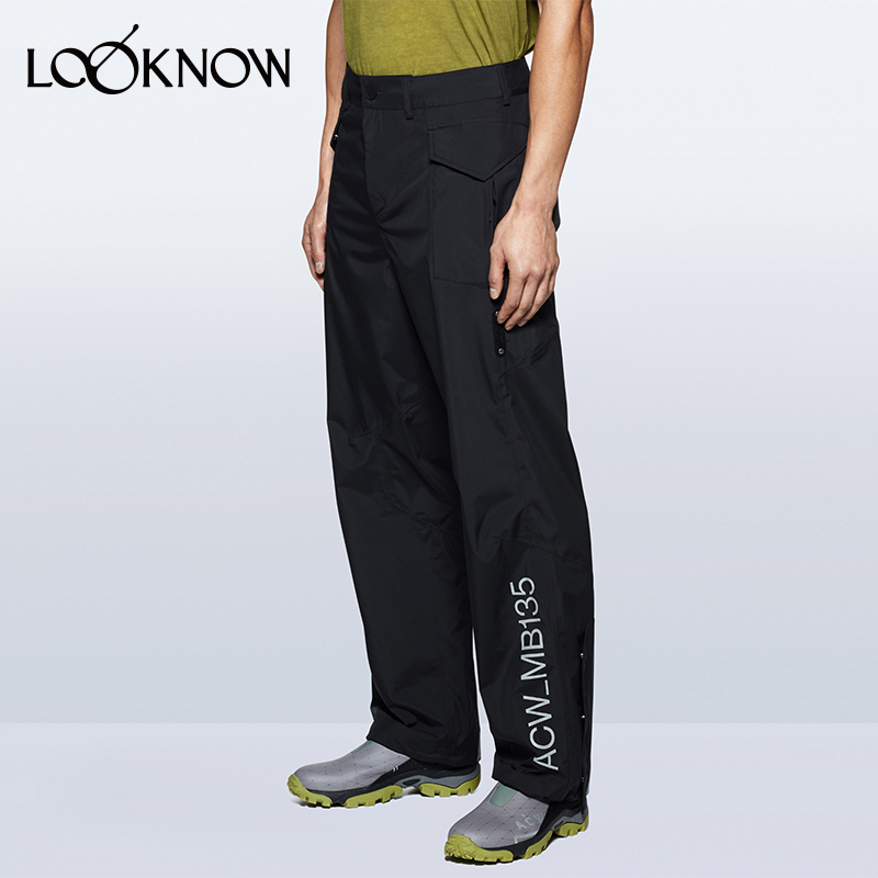 A-COLD-WALL设计师品牌LOOKNOW设计感黑色长裤休闲裤女士