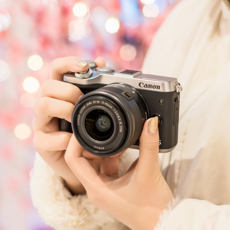 Canon/佳能EOS M6(15-45) 微单相机美颜高清旅游数码入门级佳能m6