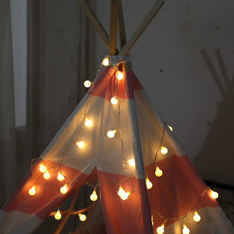 儿童室内帐篷装饰夜景室内装饰创意2米灯串节日LED灯