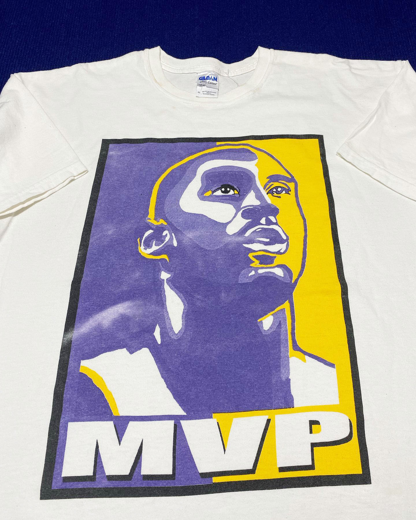 学生好物推荐！Lakers Kobe洛杉矶湖人队科比MVP水彩自画像短袖T