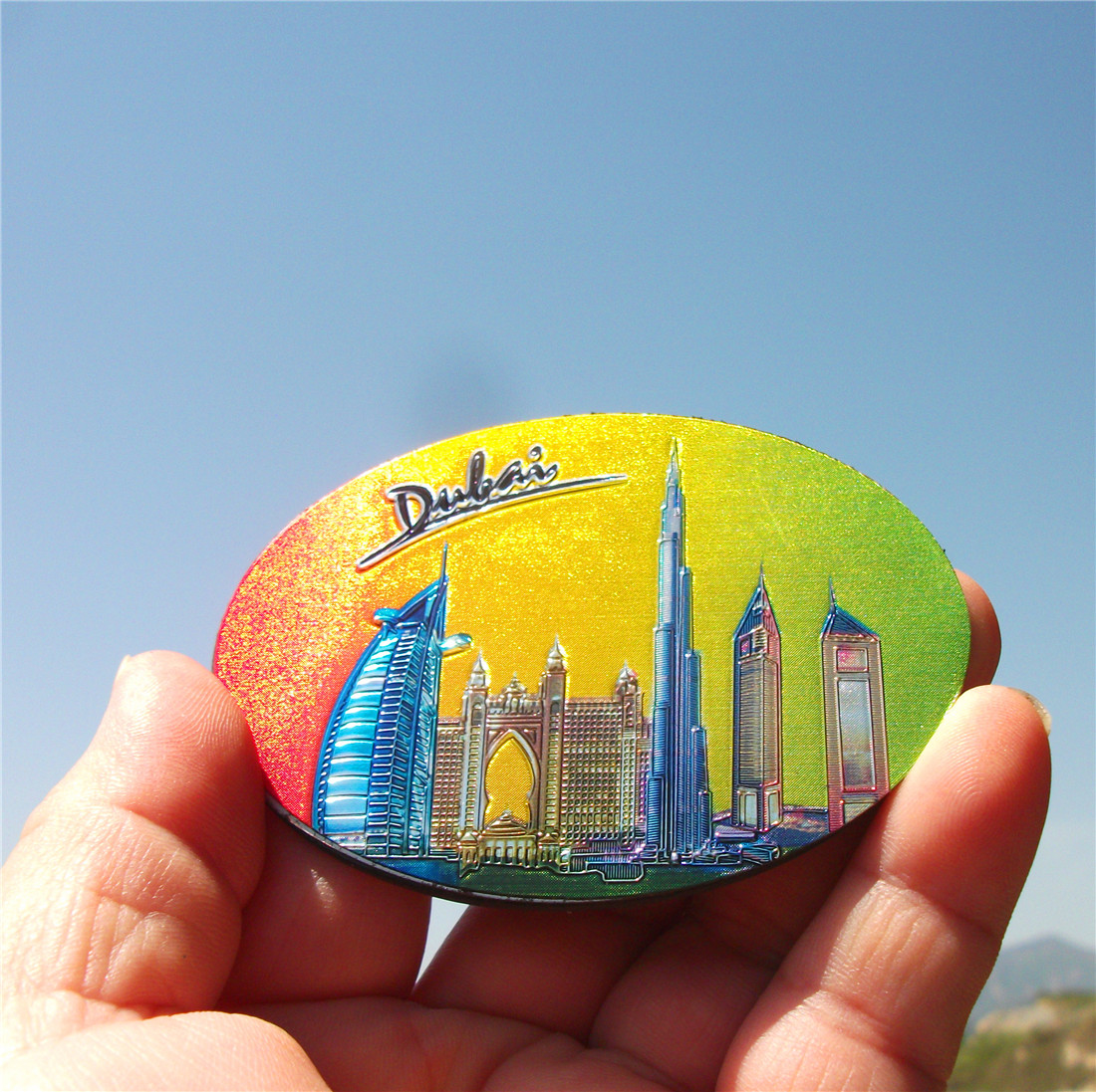 阿联酋迪拜当地冰箱贴 DUBAI 阿联酋大厦 亚特兰蒂斯 哈里发塔