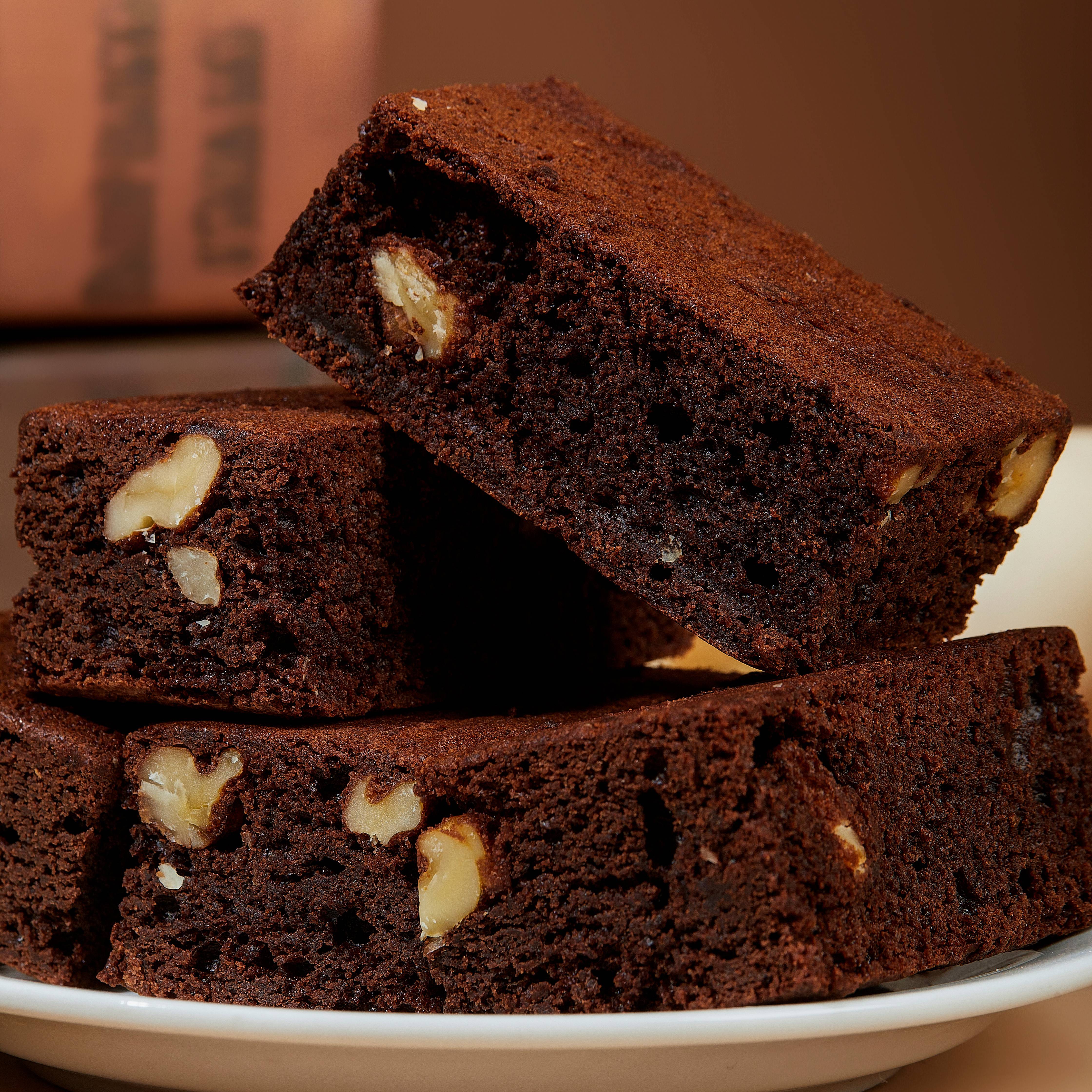 bkdiet新品纯可可脂黑巧克力布朗尼蛋糕抹茶食品零食手工糕点礼盒