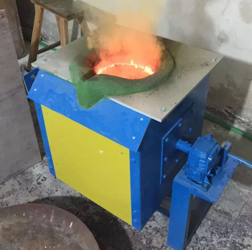 中频熔炼炉熔金银铜铁铝锡炉高温冶炼电炉小型熔化铜炉坩埚熔炼炉