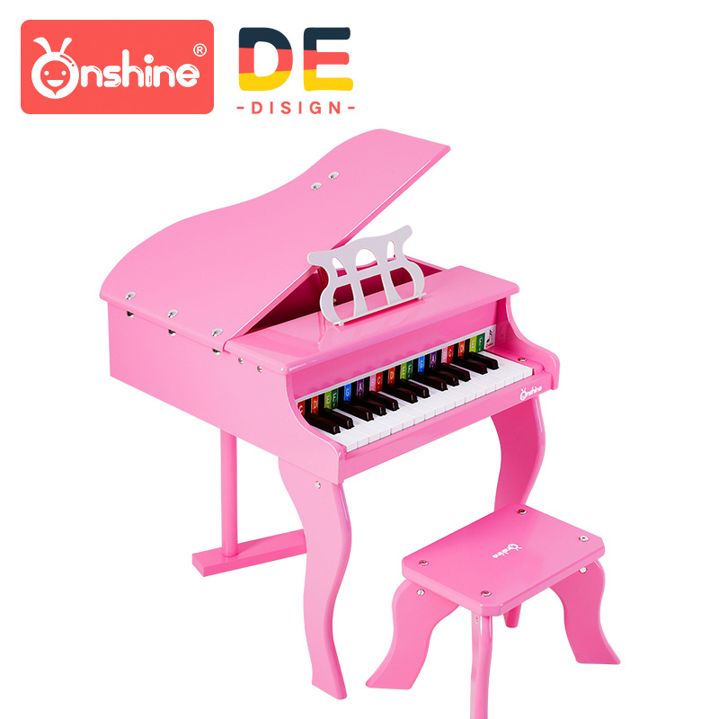 onshine儿童节礼物益智早教仿真钢琴30键档小钢琴木质乐器 带琴谱