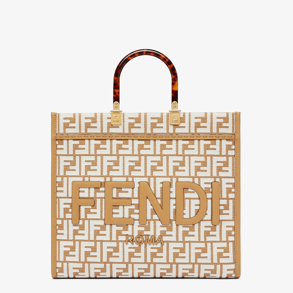 FENDI（芬迪）女士  Sunshine 中号购物袋