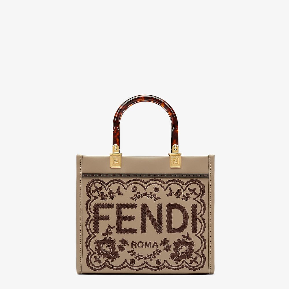 FENDI（芬迪）女士  Sunshine 小号购物袋