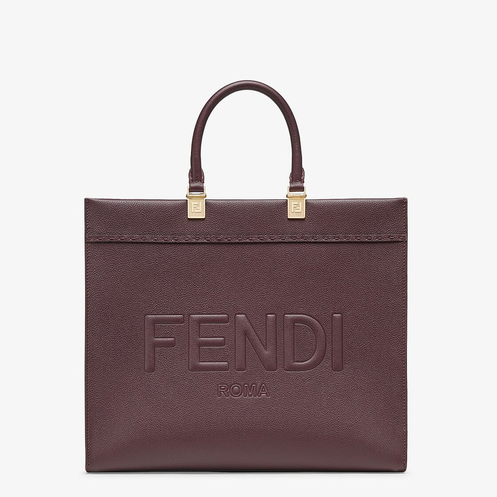 FENDI（芬迪）女士  Sunshine 中号购物袋