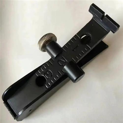 大黑金属标尺通用机瞄一个带扳手螺丝黑钢机械瞄准器可调老式配件