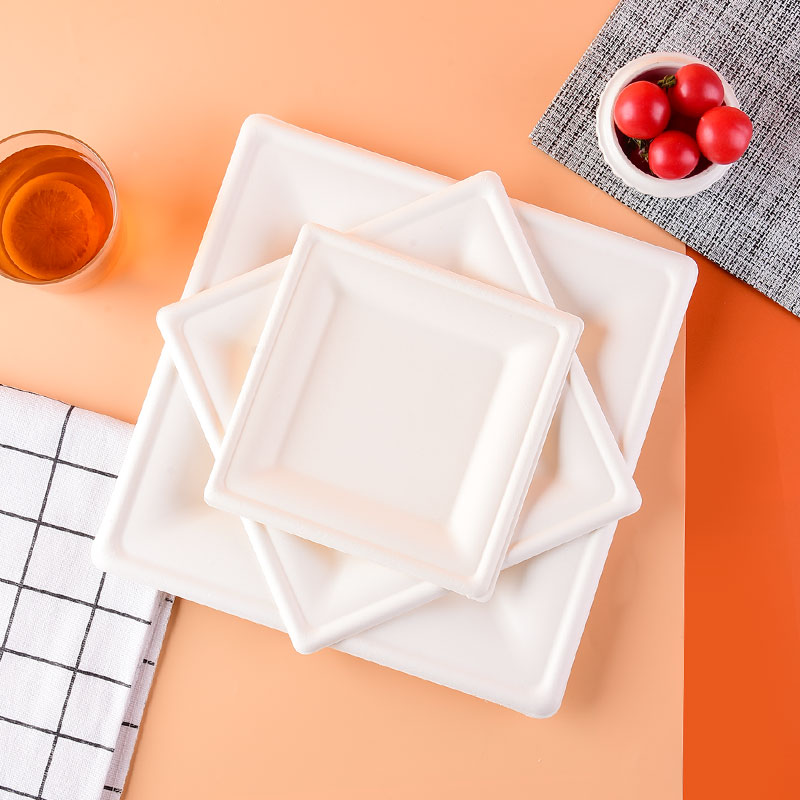 纸碟方形纸盘一次性纸浆盘子餐盘画画手工方盘长方盘野餐烧烤纸碗