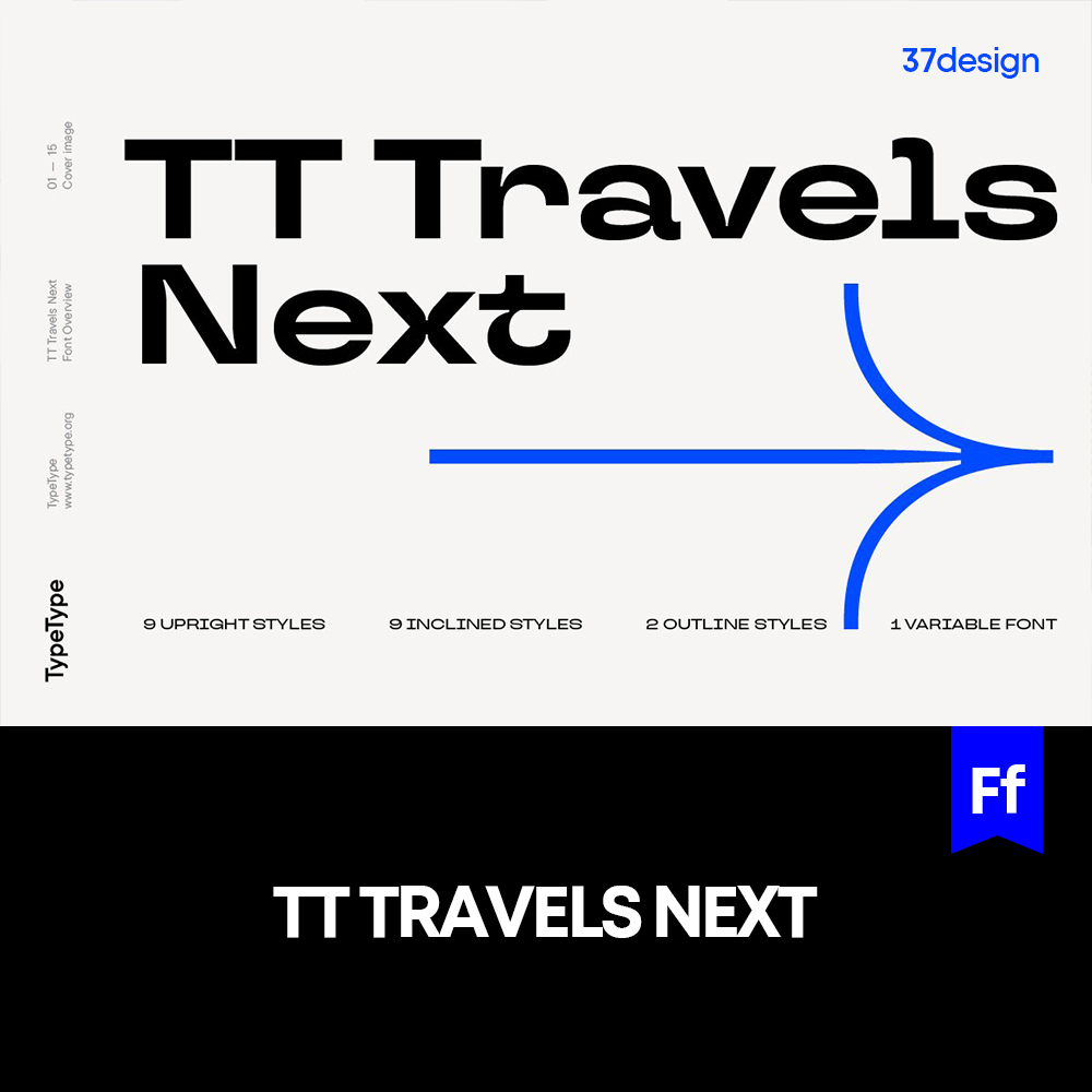 TT Travels Next 经典极简奢侈品logo排版邀请函标题衬线英文字体