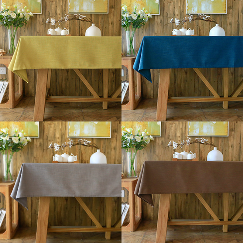 美式纯色素色紫色桌布茶几布台布餐桌布盖布可定做摄影背景布