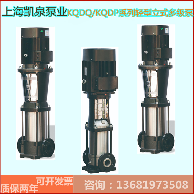 上海泵业集团第三代KQDP/KQDQ系列不锈钢轻型立式多级离心泵
