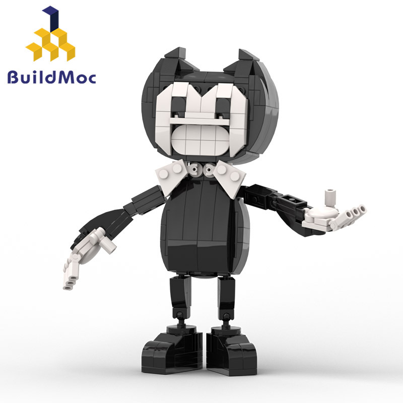 BuildMOC拼装积木玩具恐怖游戏班迪与墨水机墨水恶魔怪物组装模型