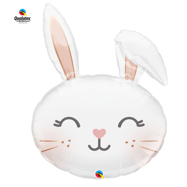 【Qualatex】垂耳兔简笔画兔子铝箔膜复活节气球可爱呆萌卡通生日