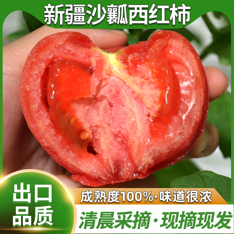 新疆西红柿普罗旺斯番茄顺丰包邮吐鲁番生吃新鲜自然熟甜番茄水果