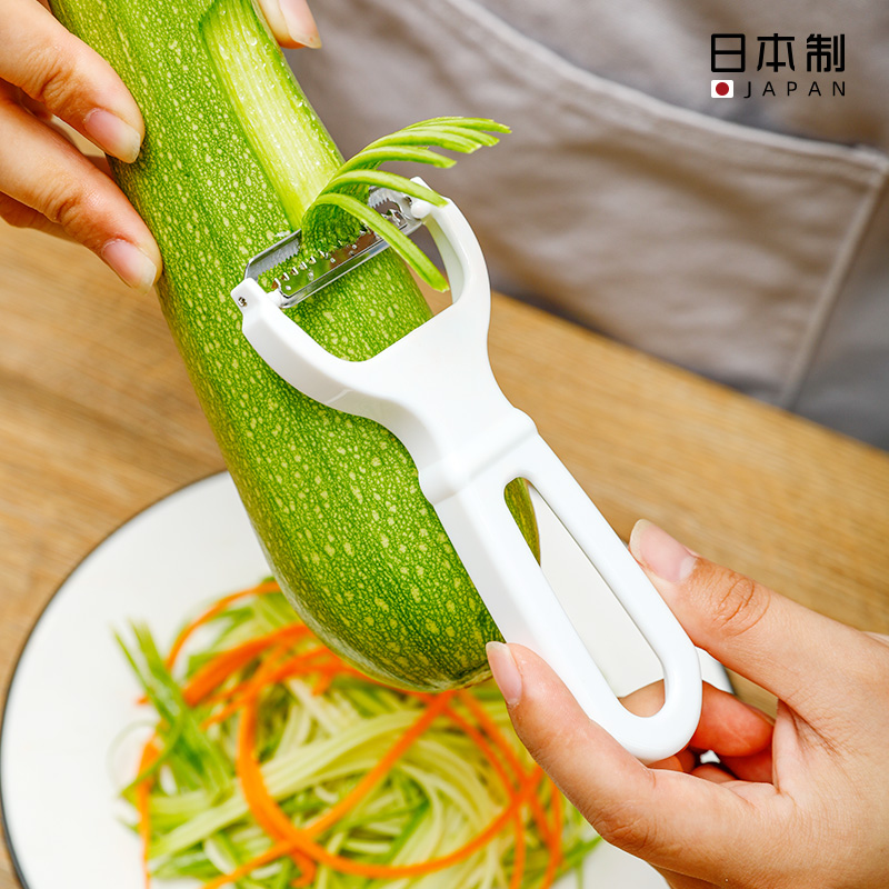 日本进口土豆丝胡萝卜丝刨丝器厨房切菜擦丝多功能不锈钢刮擦切丝