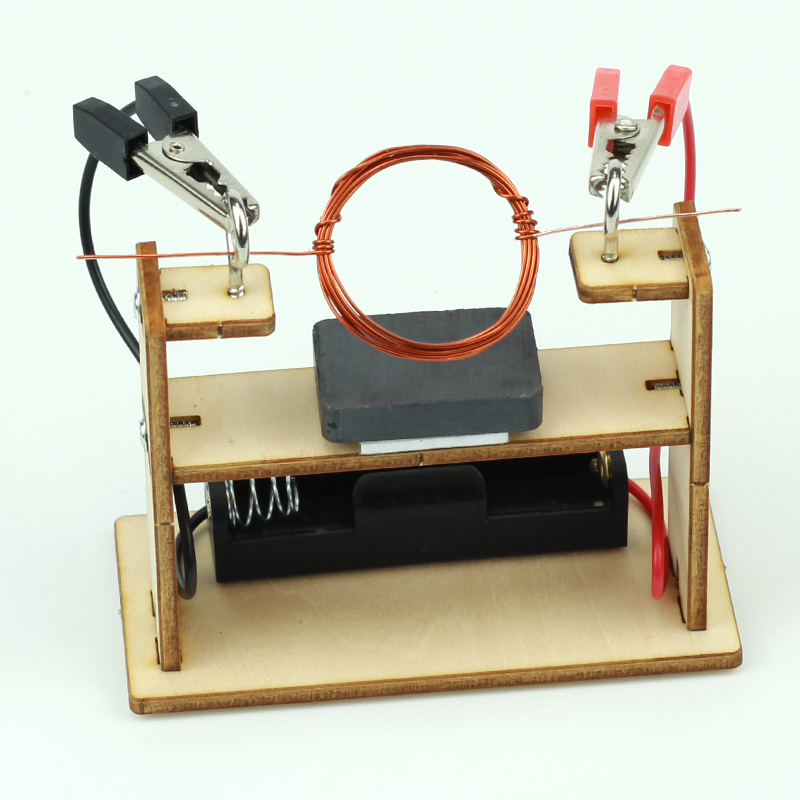 科技小制作自制电动机模型旋转电磁线圈物理实验器材DIY手工材料