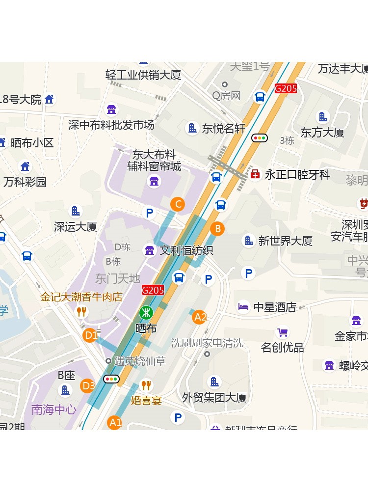 深圳市罗湖区东门街道地图2024年路线2024年城市区域划分贴图
