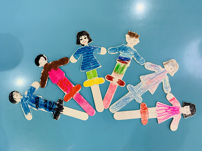 运动小人木片 儿童DIY手工制作材料涂鸦绘画 幼儿园美工美劳教具