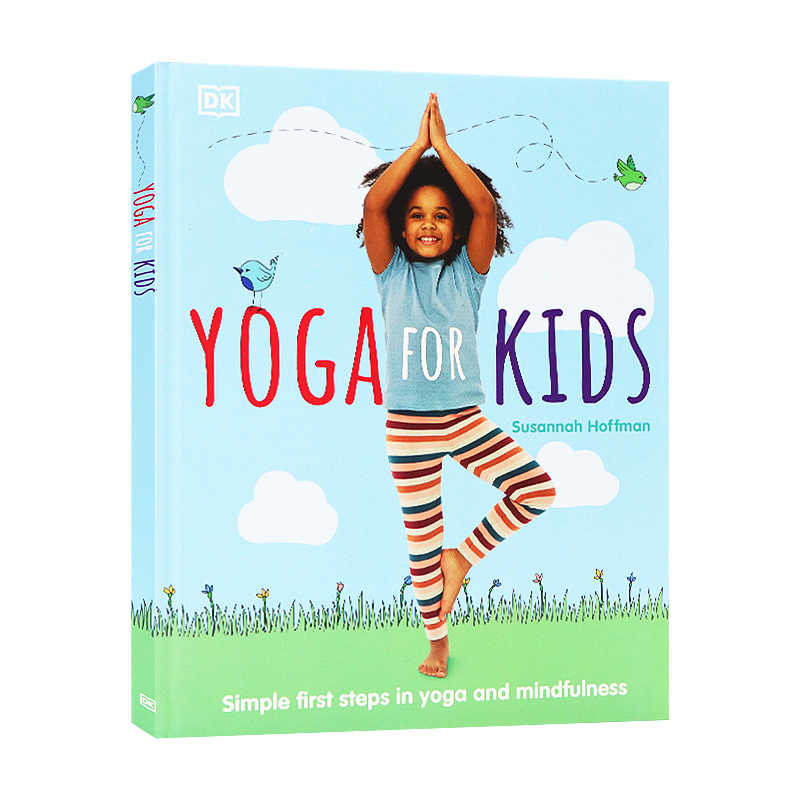 DK 儿童亲子瑜伽健身课程 英文原版 Yoga For Kids 初级入门零基础教程大全图解 促进身体发育和动作协调发展 亲子互动读物 英文版