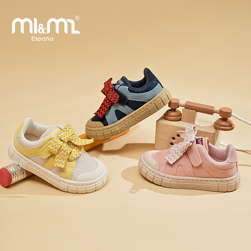 m1m2西班牙童鞋春季新款儿童板鞋男童波普风休闲鞋女童超轻运动鞋