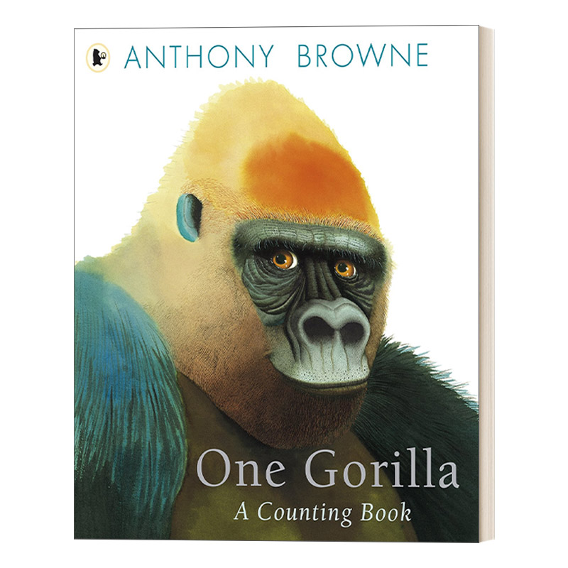 英文原版 One Gorilla A Counting Book 一只大猩猩 数数书 数学绘本 国际安徒生奖插画家安东尼布朗Anthony Browne 英文版 进口书