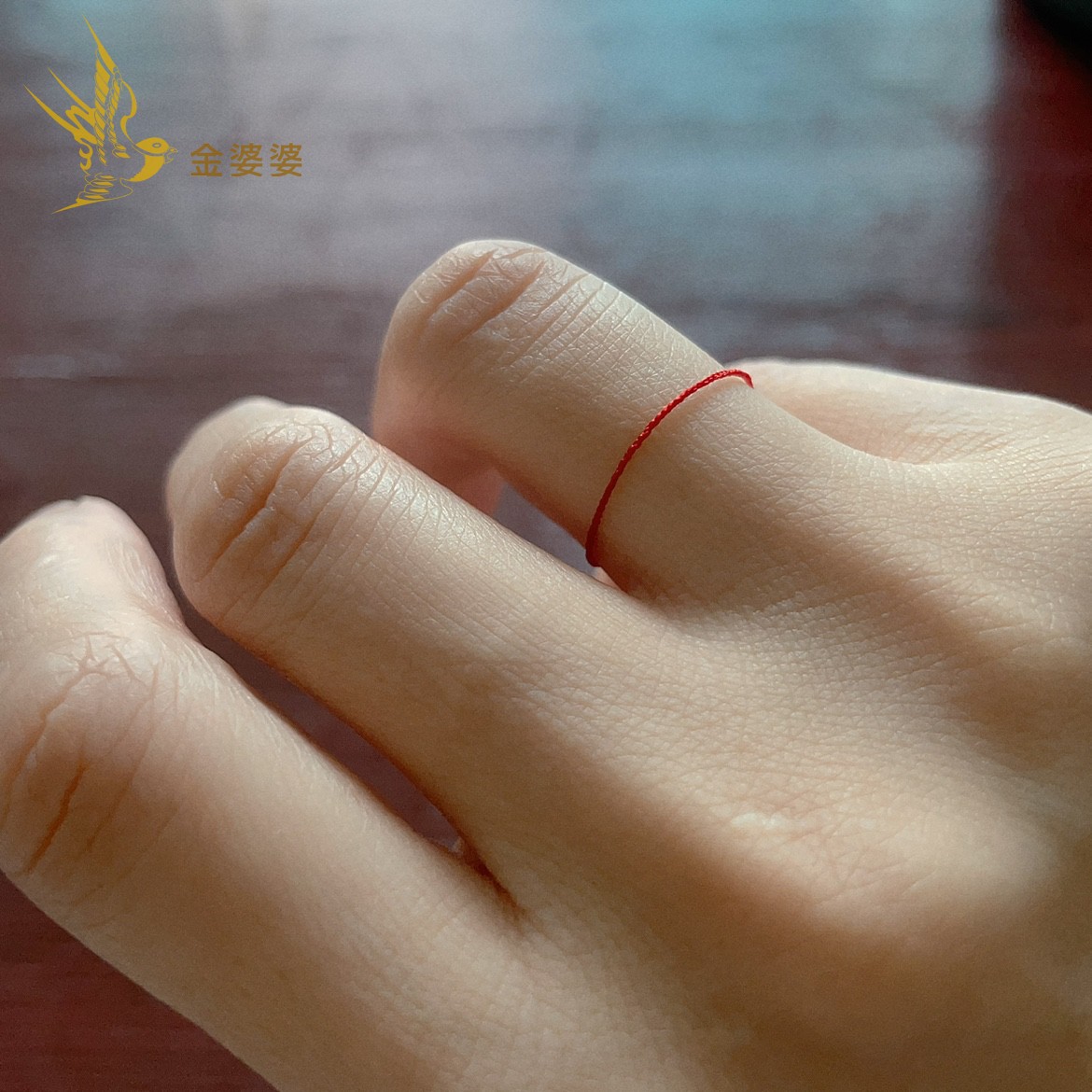 二件包邮手工丝线四根编织款 0.3mm人气转运防小人细红绳指环戒指