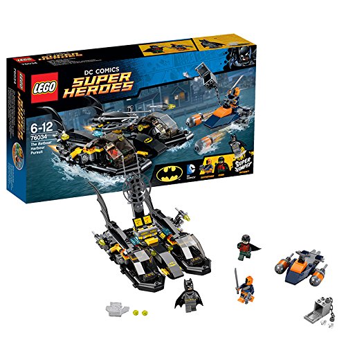 2015款儿童益智乐高LEGO 76034 超级英雄系列 蝙蝠侠快艇大战丧钟