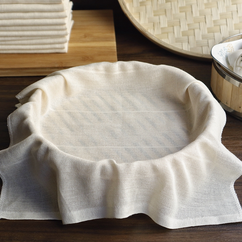 日本蒸笼布蒸饭纱布食品级笼布屉布耐高温不粘沙布豆腐过滤布家用