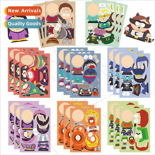 Toy Puzzle Stickers Cartoon  PARK Make a face Stickers Craft