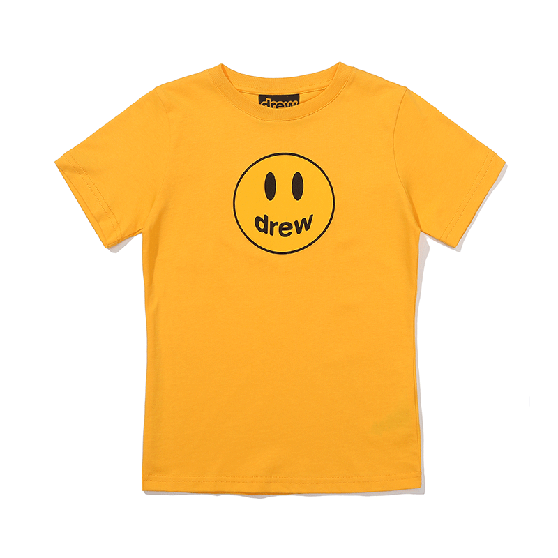 drew house儿童mascot笑脸短袖T恤