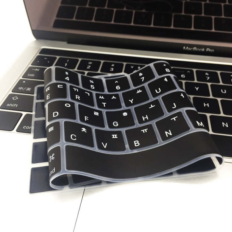 适用2018/19款苹果touch bar款Macbook pro13/15寸韩语键盘膜韩文
