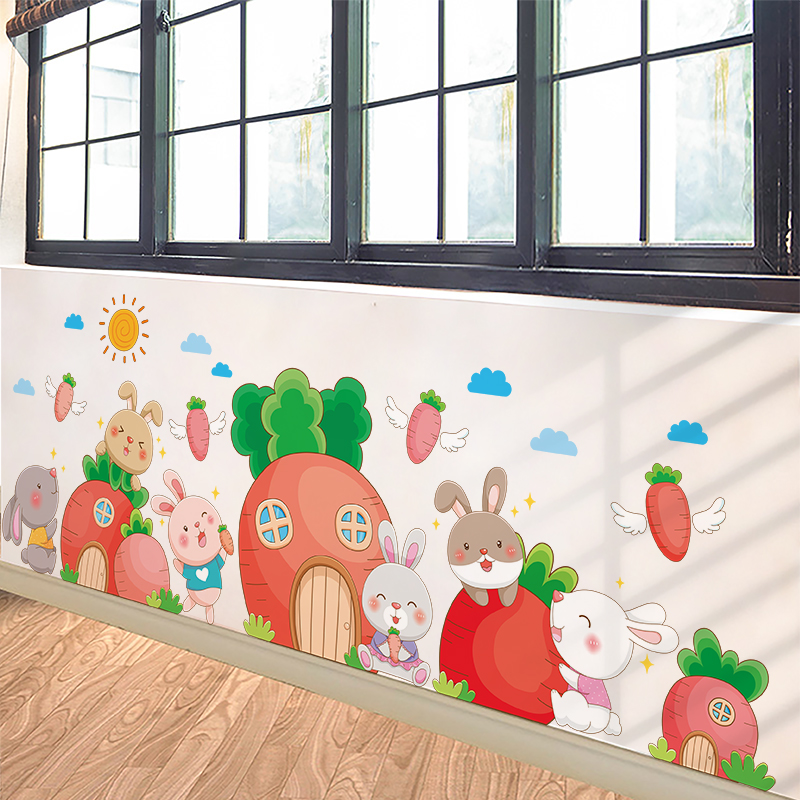 儿童房间卡通贴纸幼儿园环创主题墙贴画成品走廊教室墙面装饰布置