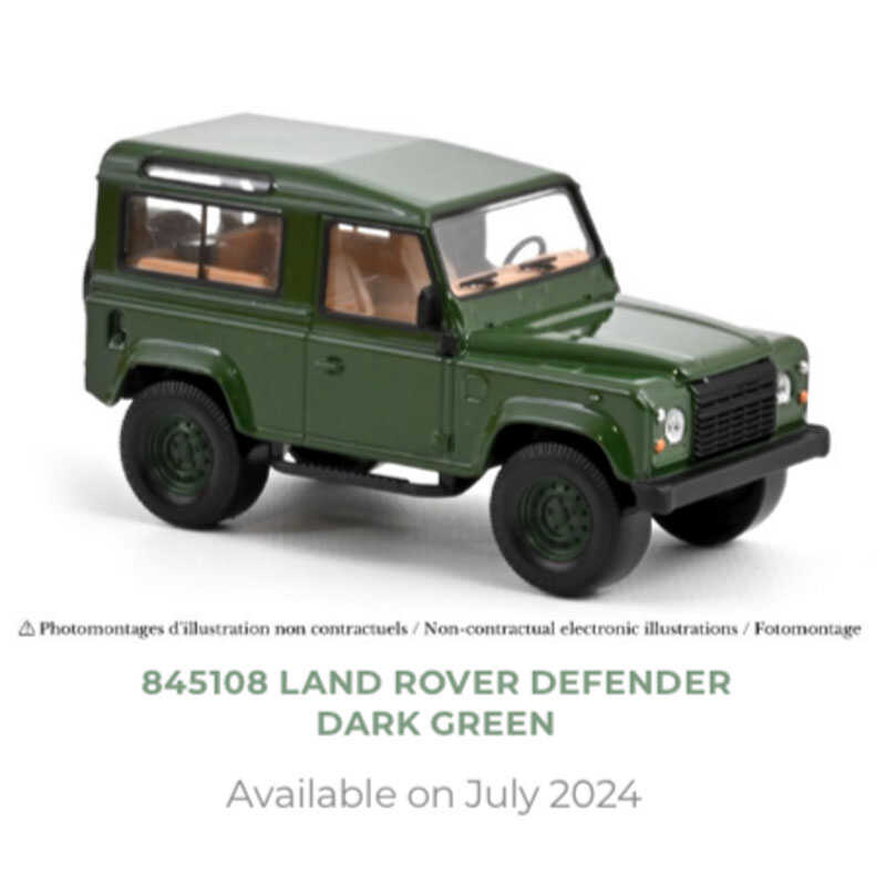 Norev 1/43 路虎卫士Land Rover Defender 90 1995 绿色