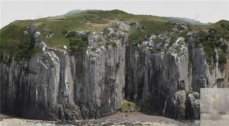 5323现代石头 景观地形 海洋假山 大地地图 山脉 断崖悬崖SU模型
