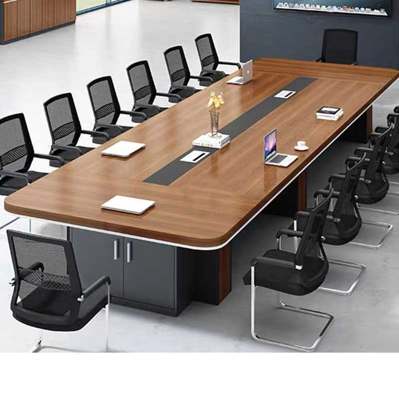 办公家具新款长方形办公桌会议桌长桌简约现代 会议洽谈桌椅组合