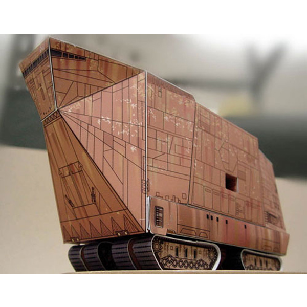 儿童手工折纸DIY拼装立体3D纸质模型星球大战装甲车运输车制作