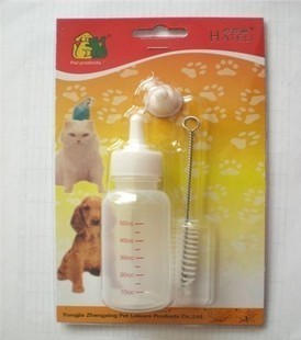 冲钻特价 狗猫奶瓶带替换奶嘴和清洁刷保温效果特好 优于贝莎奶瓶