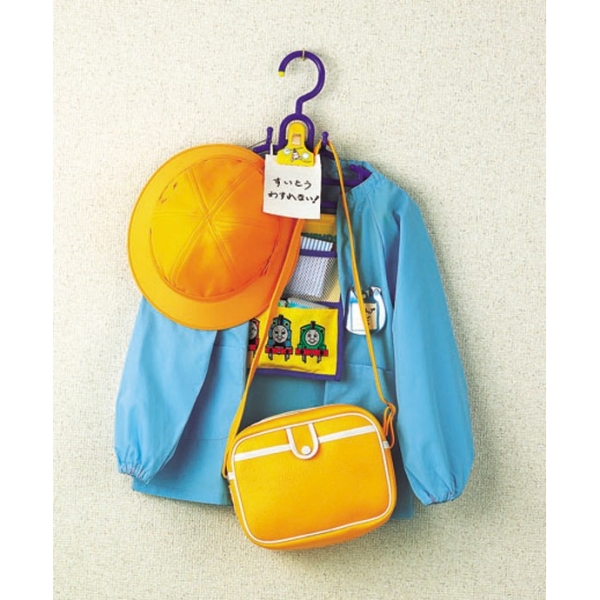 现货日本托马斯火车幼儿园小学生儿童多功能衣架帽子书包收纳架子