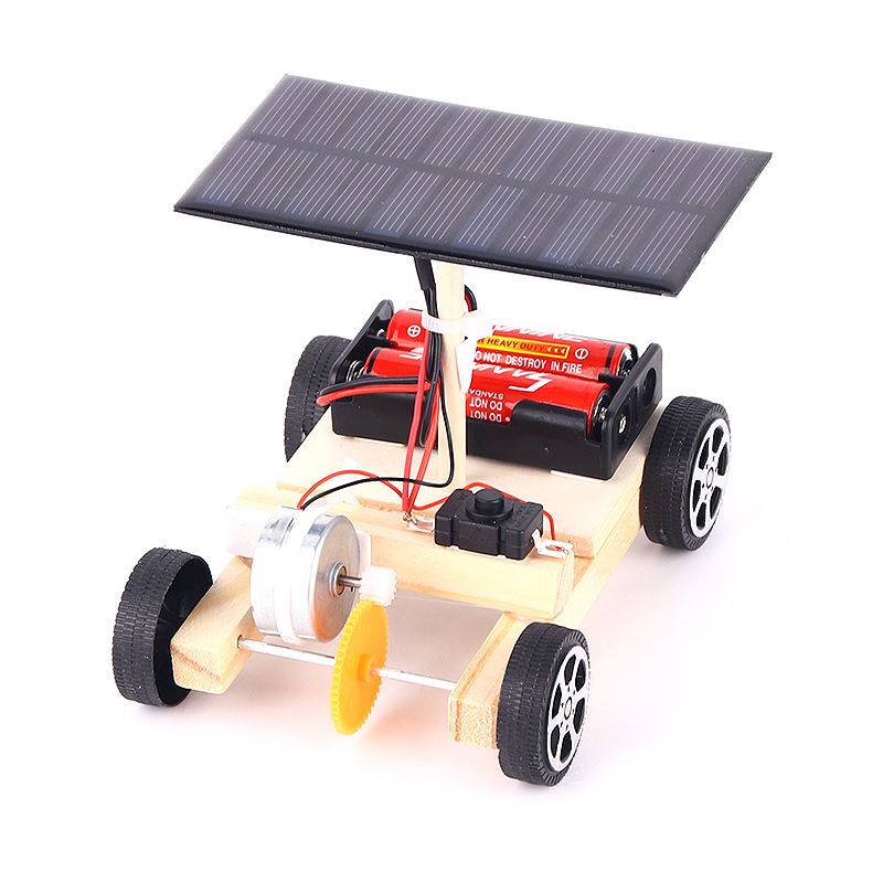 科技小制作自制太阳能车小学生创意发明手工diy科学实验创新作品