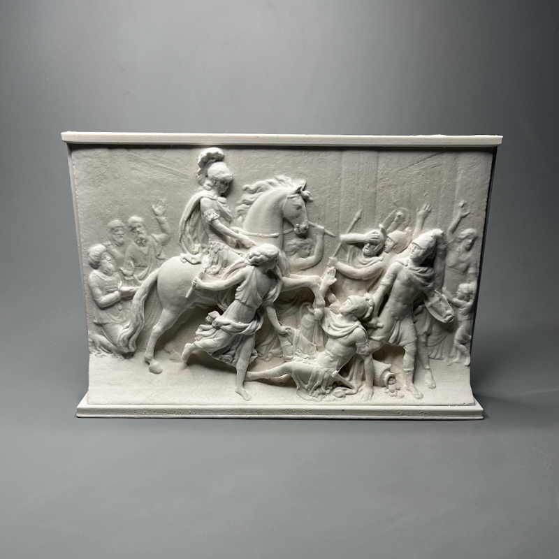 北欧ins复古罗马浮雕摆件人物雕塑美术石膏像家居软装立体版画