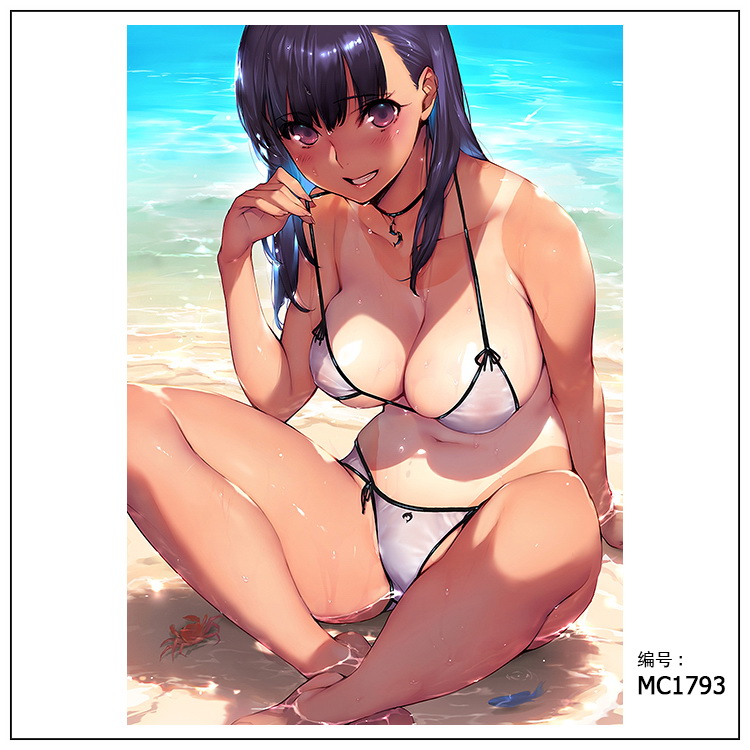MC x/创意类 沙滩海滩泳池泳装泳衣 体/布画海报贴画